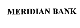 MERIDIAN BANK trademark