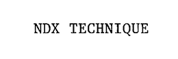NDX TECHNIQUE trademark