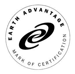 EARTH ADVANTAGE MARK OF CERTIFICATION trademark