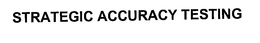 STRATEGIC ACCURACY TESTING trademark