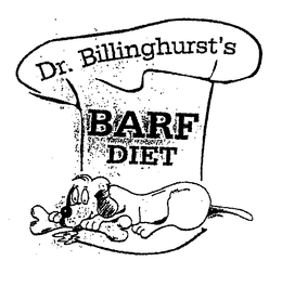 DR BILLINGHURST'S BARF DIET trademark