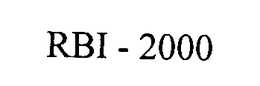 RBI - 2000 trademark