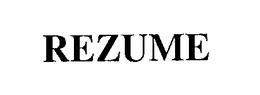 REZUME trademark