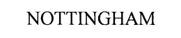 NOTTINGHAM trademark