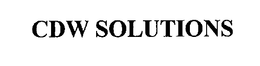 CDW SOLUTIONS trademark