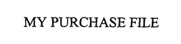 MY PURCHASE FILE trademark
