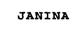 JANINA trademark