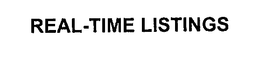 REAL-TIME LISTINGS trademark