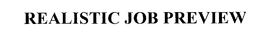 REALISTIC JOB PREVIEW trademark