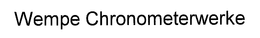 WEMPE CHRONOMETERWERKE trademark