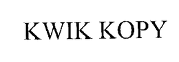 KWIK KOPY trademark