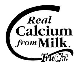 C REAL CALCIUM FROM MILK. TRUCAL trademark