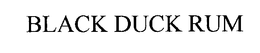 BLACK DUCK RUM trademark