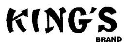 KING'S BRAND trademark