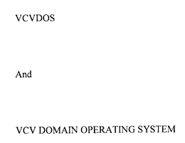 VCVDOS AND VCV DOMAIN OPERATING SYSTEM trademark