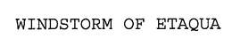 WINDSTORM OF ETAQUA trademark