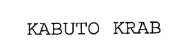 KABUTO KRAB trademark