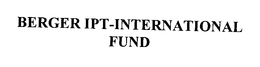 BERGER IPT-INTERNATIONAL FUND trademark