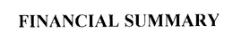 FINANCIAL SUMMARY trademark