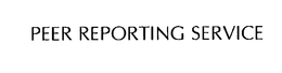 PEER REPORTING SERVICE trademark