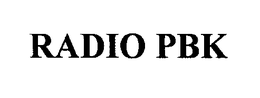 RADIO PBK trademark