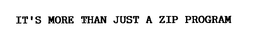 IT'S MORE THAN JUST A ZIP PROGRAM trademark