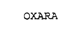 OXARA trademark