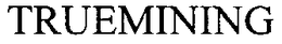 TRUEMINING trademark