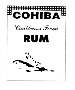 COHIBA CARIBBEAN'S FINEST RUM trademark