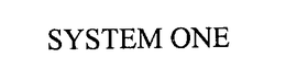SYSTEM ONE trademark