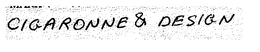 CIGARONNE & DESIGN trademark