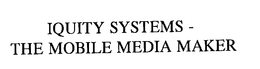 IQUITY SYSTEMS -THE MOBILE MEDIA MAKER trademark