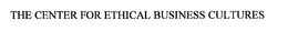 THE CENTER FOR ETHICAL BUSINESS CULTURES trademark
