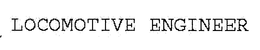 LOCOMOTIVE ENGINEER trademark