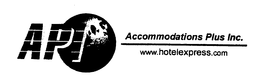 API ACCOMMODATIONS PLUS INC. WWW.HOTELEXPRESS.COM trademark