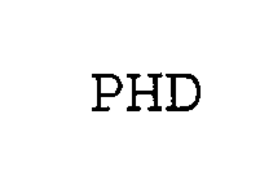 PHD trademark