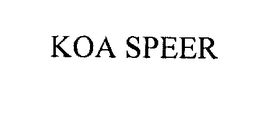 KOA SPEER trademark