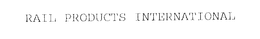 RAIL PRODUCTS INTERNATIONAL trademark