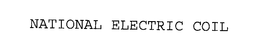 NATIONAL ELECTRIC COIL trademark