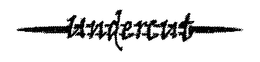 UNDERCUT trademark