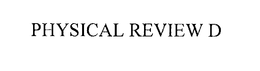 PHYSICAL REVIEW D trademark