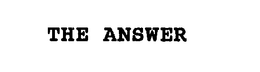 THE ANSWER trademark
