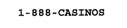 1-888-CASINOS trademark