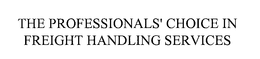 THE PROFESSIONALS' CHOICE IN FREIGHT HANDLING SERVICES trademark