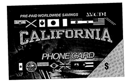 CALIFORNIA PHONE CARD trademark