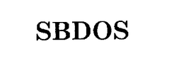 SBDOS trademark