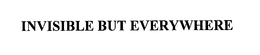 INVISIBLE BUT EVERYWHERE trademark