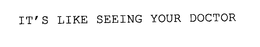 IT'S LIKE SEEING YOUR DOCTOR trademark
