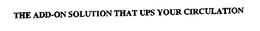 THE ADD-ON SOLUTION THAT UPS YOUR CIRCULATION trademark