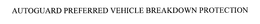AUTOGUARD PREFERRED VEHICLE BREAKDOWN PROTECTION trademark
